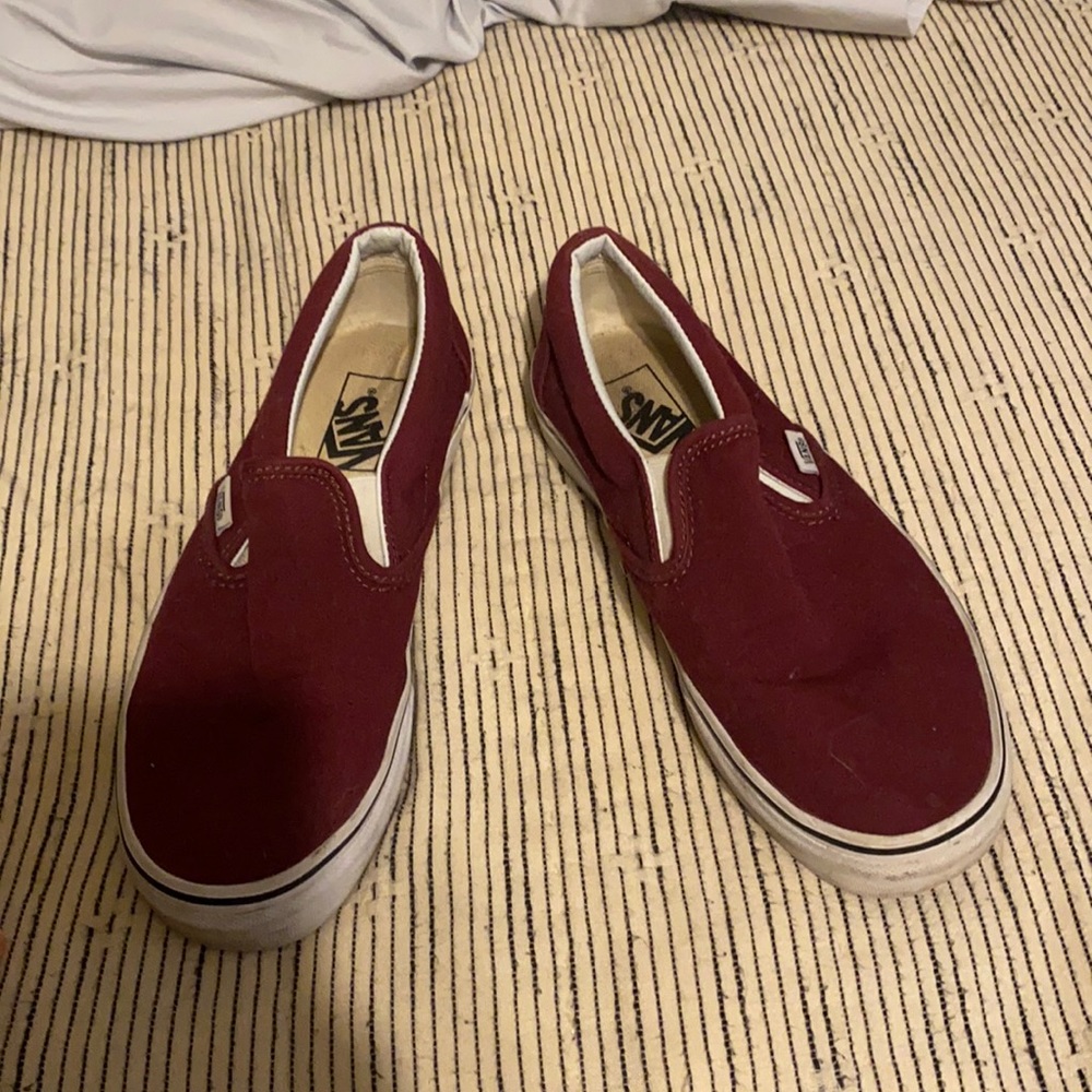 Maroon vans
